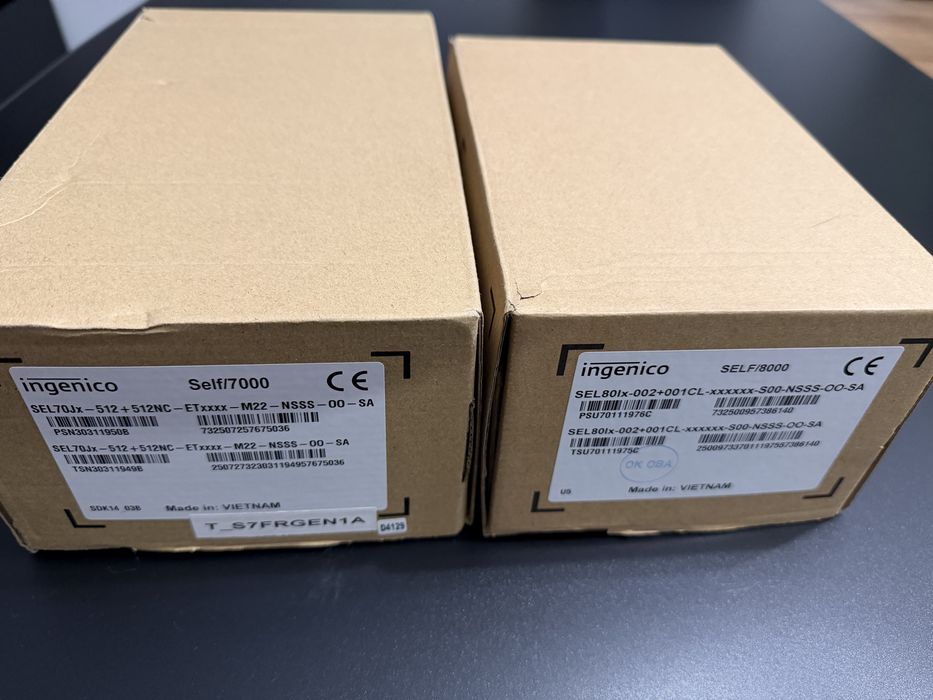 Terminal de plata electronic POS pachet complet Ingenico 7000/8000 nou