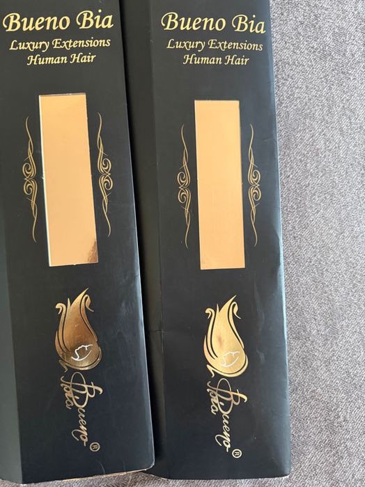 Extensii superbe păr natural blond pachet coda+tresa