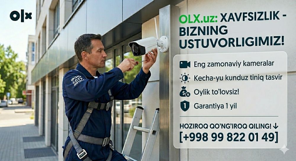 Videokuzatuv va kameralar o'rnatish