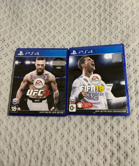 UFC 3, FIFA 18 Диски ps 4