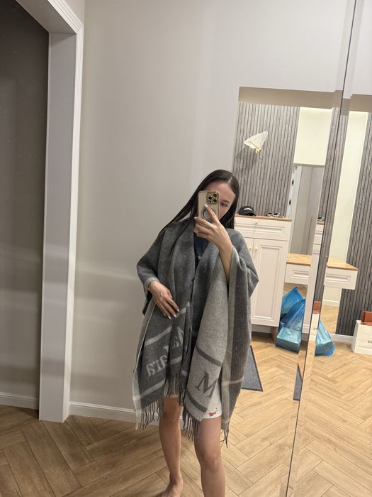 Пончо Max Mara двусторонняя 100% шерсть