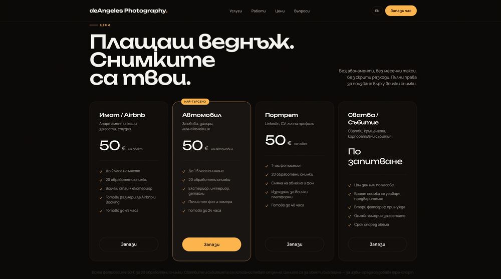 Изработка на уебсайт — бързо, модерно, готово за клиенти