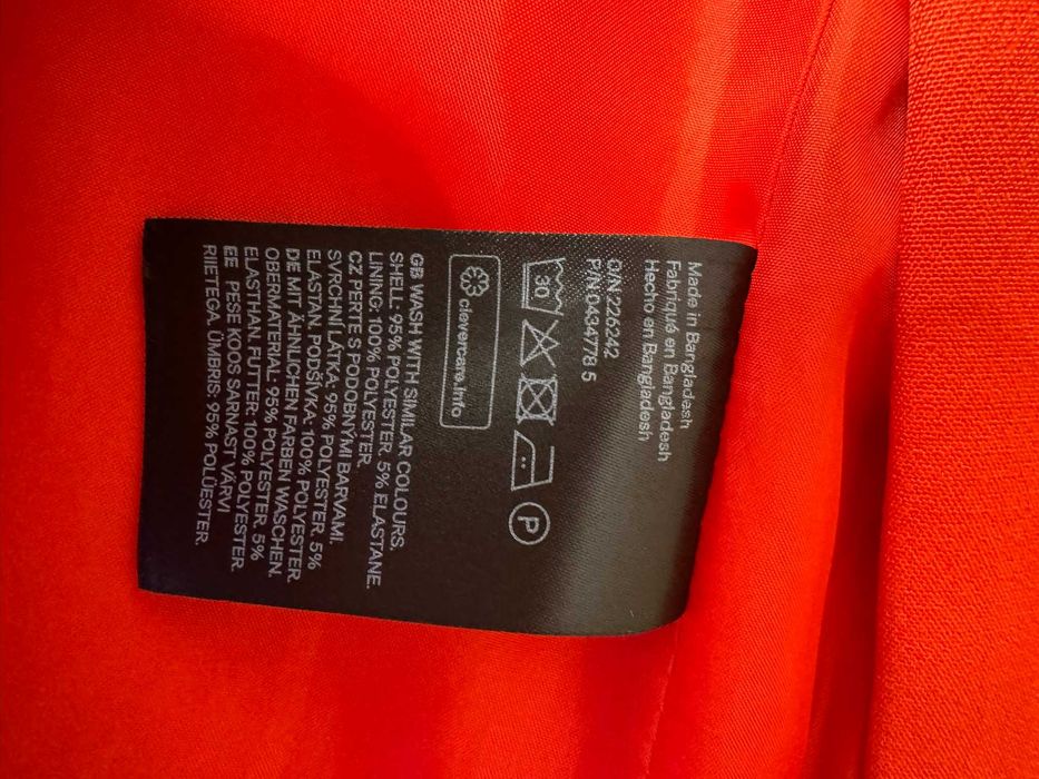 Blazer sacou H&M marime 36 rosu coral
