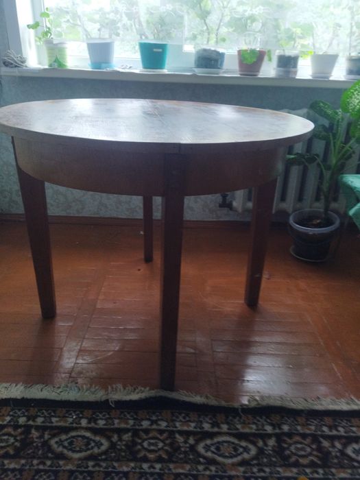 Стол деревянный раскладной б/у.