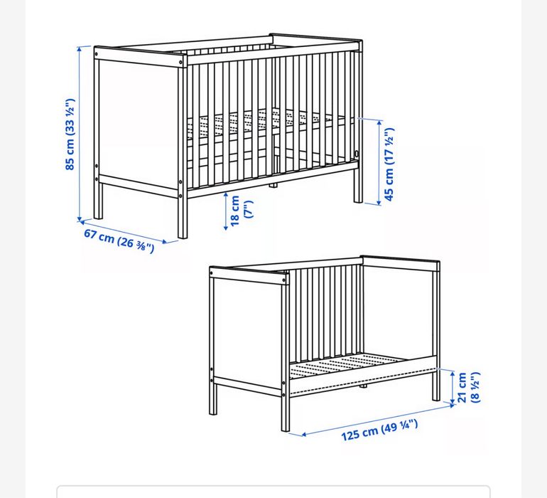 Patut bebe IKEA  90x160