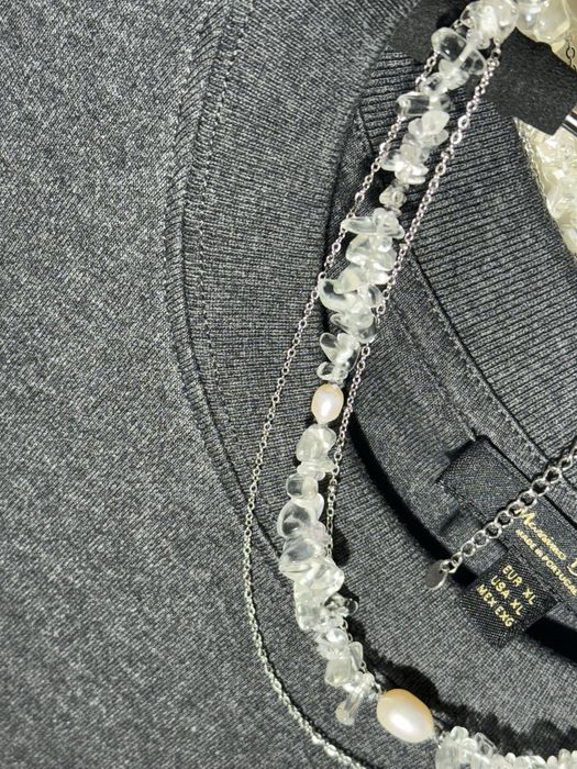 Колие чокър планински кристал