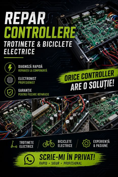 Reparatii controller trotinete & biciclete electrice