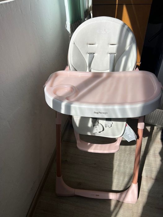 Бебешко Столче за хранене 2в1 Peg Perego Prima Pappa Zero , 0-15 кг, розово