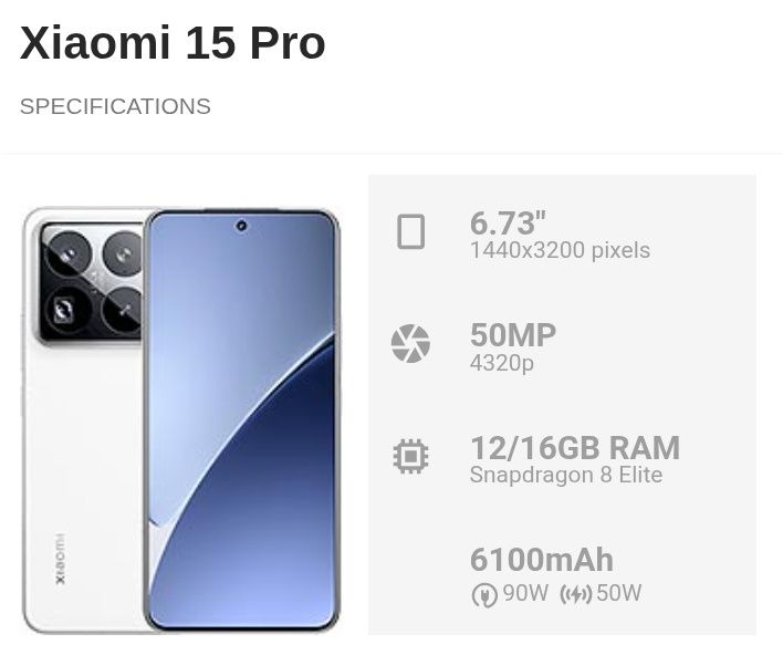 Xiaomi 15 pro  flagman