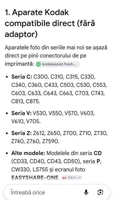 Imprimantă Foto Kodak EasyShare G610 Printer Dock – Completă, la Cutie