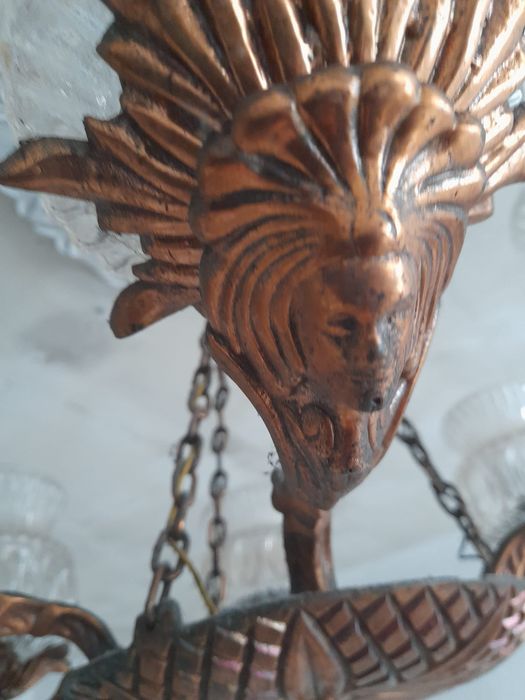 Candelabru 6 brațe fier forjat
