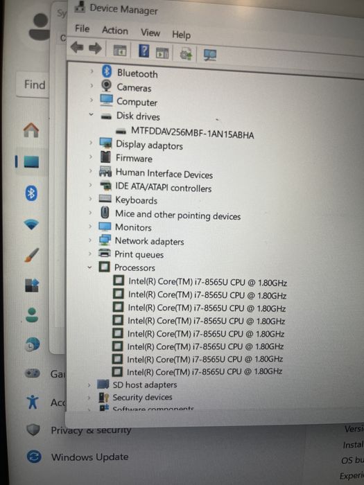 HP ProBook 450 G6  / i7 Gen 8 / SSD 256 GB / 8 GB RAM