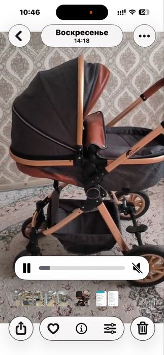 Продам почти новую коляску