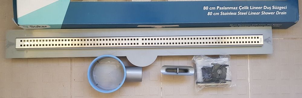 Линейни подови сифони за баня 80 см. дебит 50 мм.