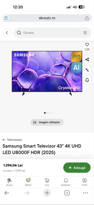 Televizor Samsunng 108 cm ,sigilat