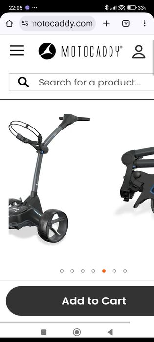 Голф количка trolley Motocaddy M5 gps 2021