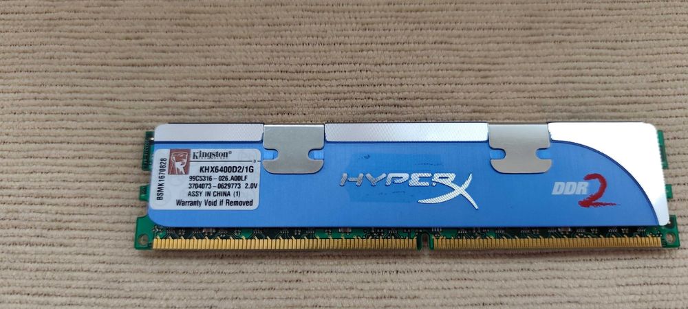 1GB DDR2 Kingston Hyper PC2-6400 800Mhz (KHX6400D2/1G)