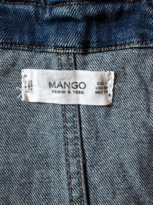 Salopeta blugi Mango Denim & Tees marimea 34 bretele reglabile model lung