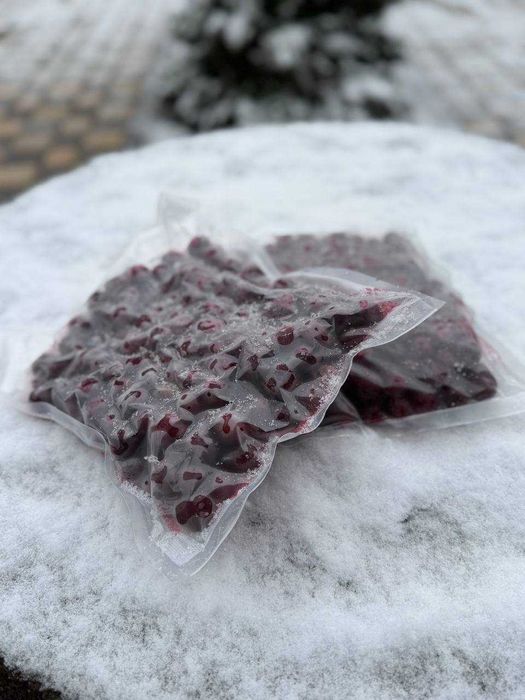 Замороженная вишня, шпанка, хурма  (вакуумная упаковка), 1 кг