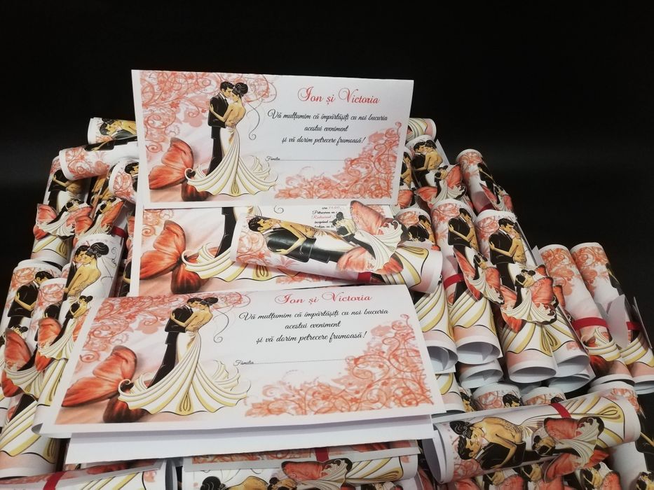 Invitații pentru nuntă, botez sau 2 în 1