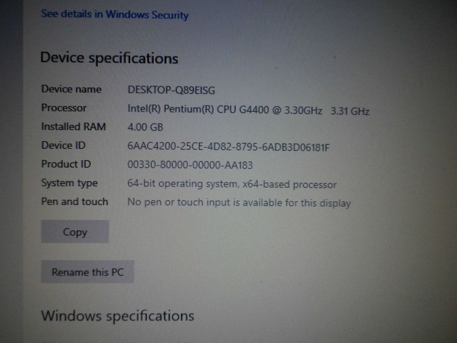 Качествен  компютър Lenovo M700-10GS