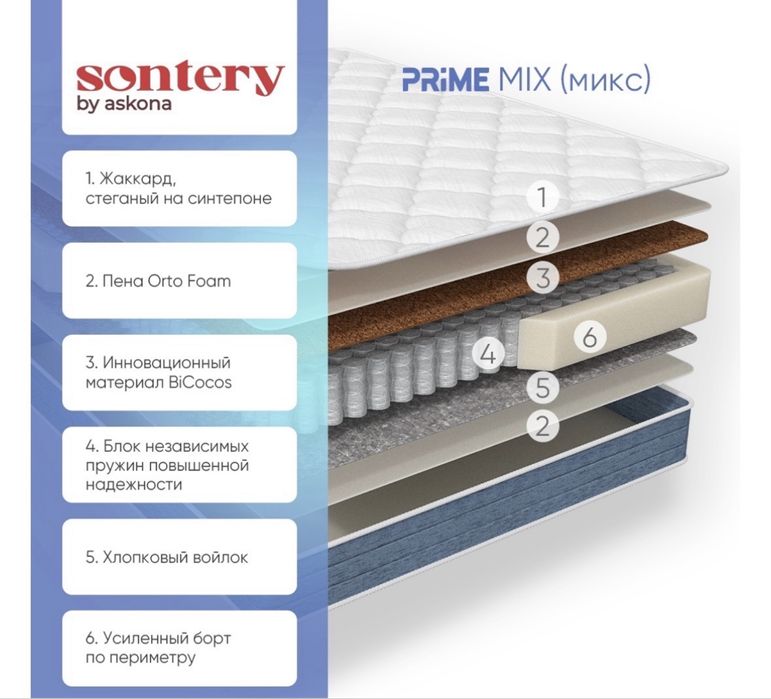 Матрас Askona Prime Mix