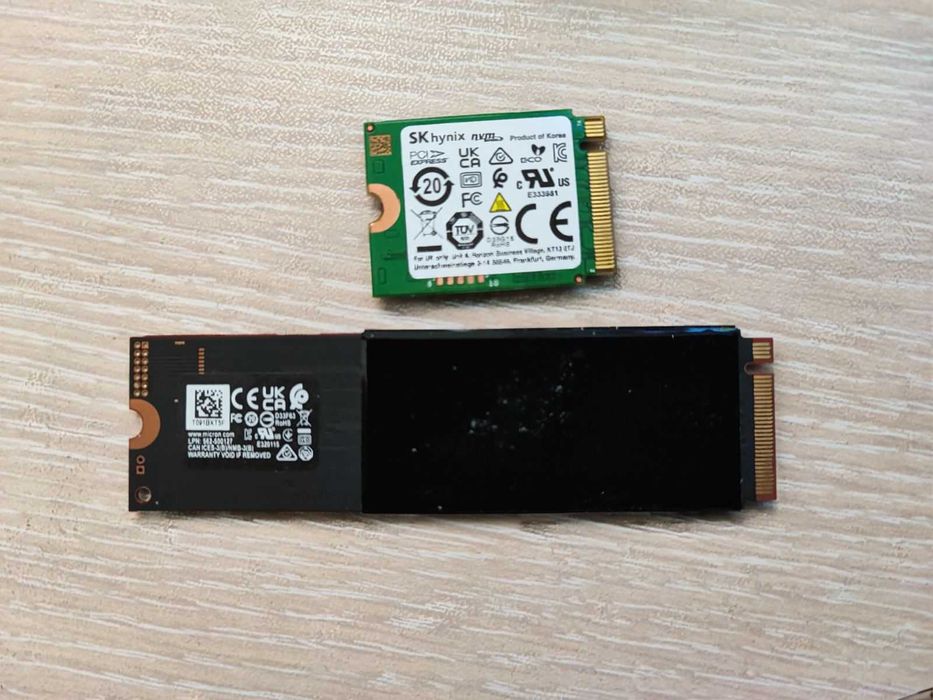 NVMe SSD 1TB Gen3 x4 и Gen4 x4 (Micron, Hynix)