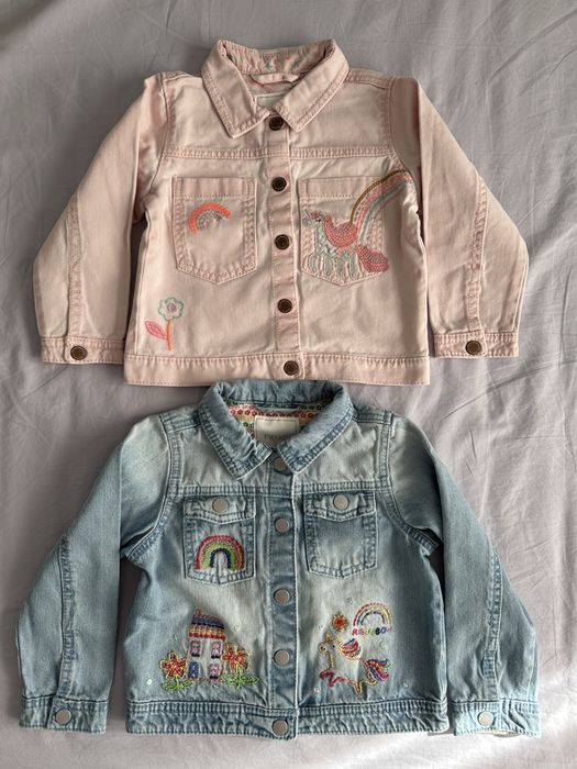 2 Jachete / geci Next din blugi / denim, marimea 98 cm (2-3 ani) si 104 cm (3-4 ani)