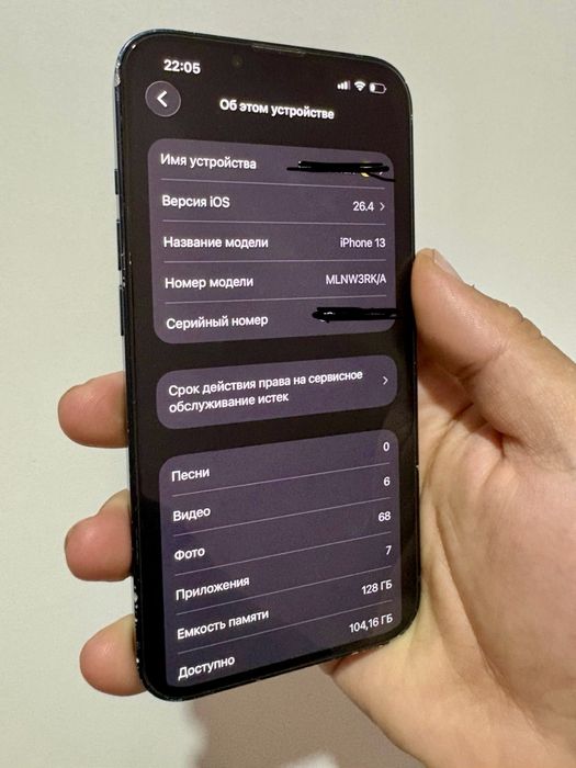 Айфон 13 темно сини