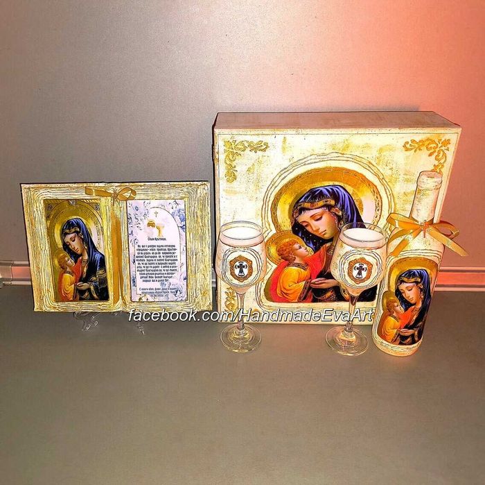 Подарък за Юбилей- Книга с икона/снимка/обемни цифри/ и личен поздрав