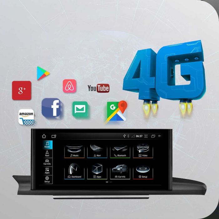 Navigatie Audi A6 A7, 8+128, Display QLED 10.25”, Carplay&Android Auto