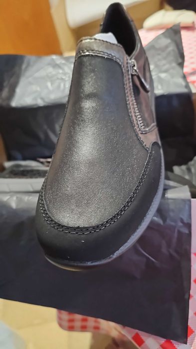 Pantofi antistres din piele naturala RIEKER.