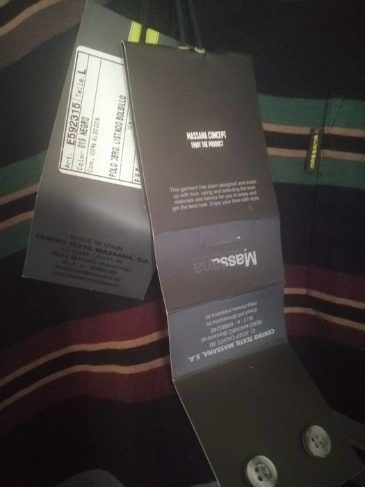 Bluza Polo MASSANA Noua, mărime L/XL Fabricație Spania (Barcelona)