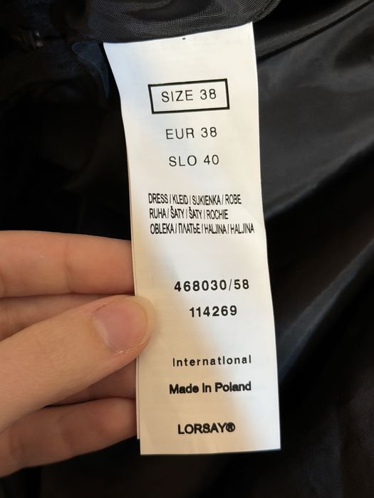 Rochie elegantă din dantelă albastru-marin Orsay – Mărimea 38 (M)