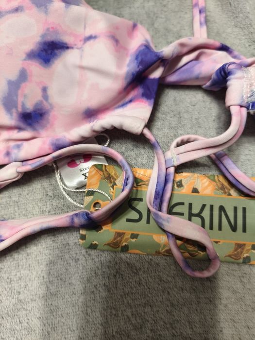 SHEKINI – Set Bikini Damă, două piese, model Tie-Dye, mărimea XL