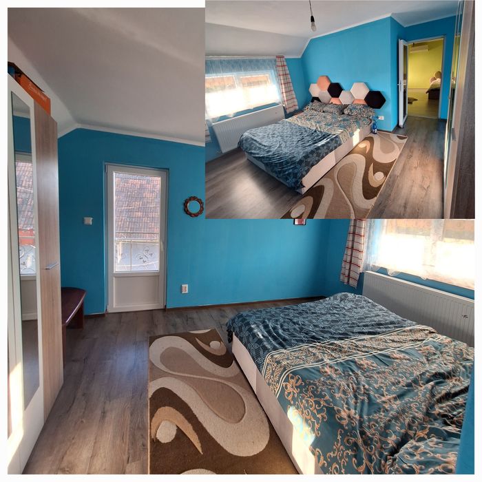 Vând / schimb casa P+1  mobilata și utilata cu apartament 2 camere