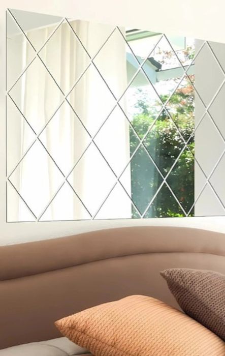 Комплект от 32 самозалепващи се акрилни огледала , 50x100 см