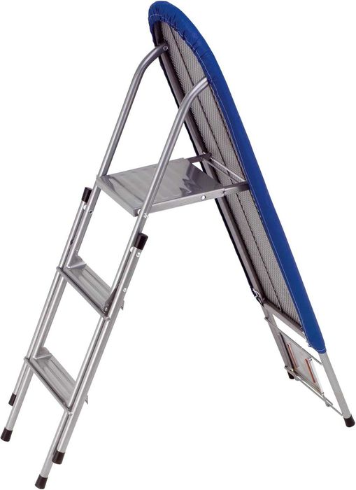 Сгъваема дъска за гладене Jata Hoger и 3-степенна сгъваема стълба