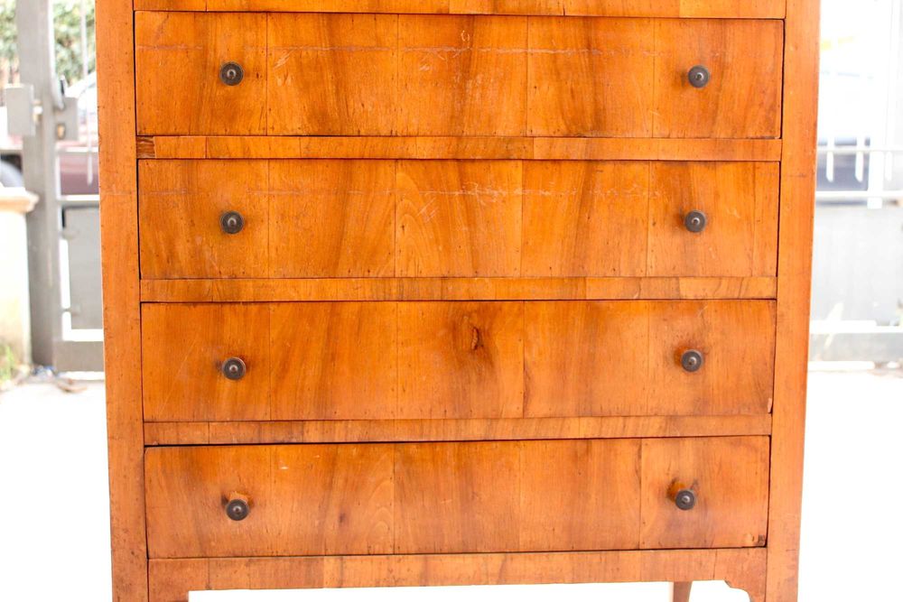 Стариннен скрин от Верона Италия 1960 г. стил Империо фурнирован орех