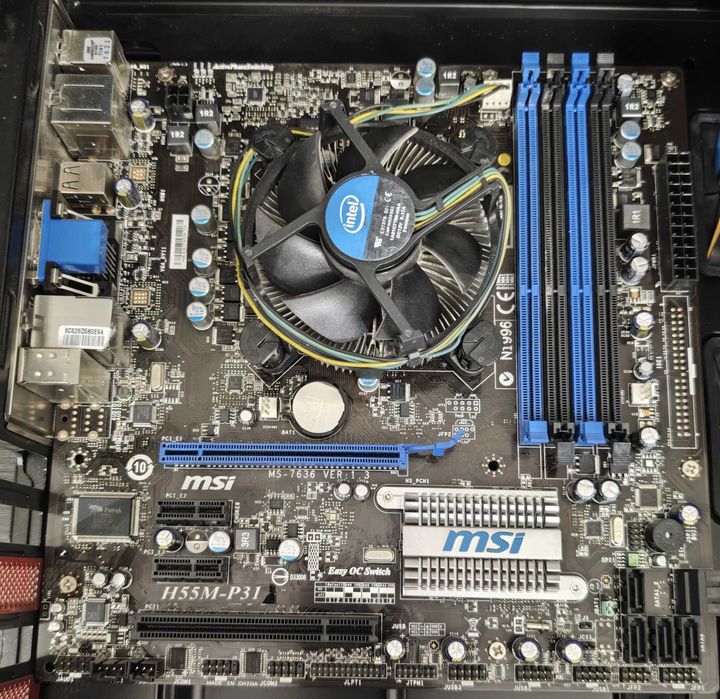 MSI H55M-P31 + i5 + Куллер