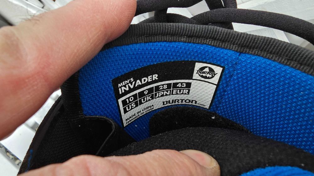 Boots Burton Invader White Black Blue mar 40 - 41 Snowboard