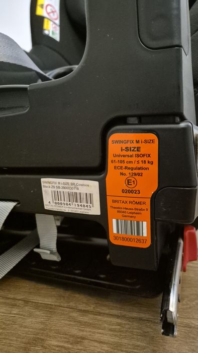 Britax Romer Swingfix M i size