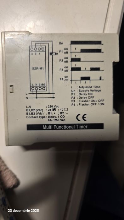 Releu electric de timp