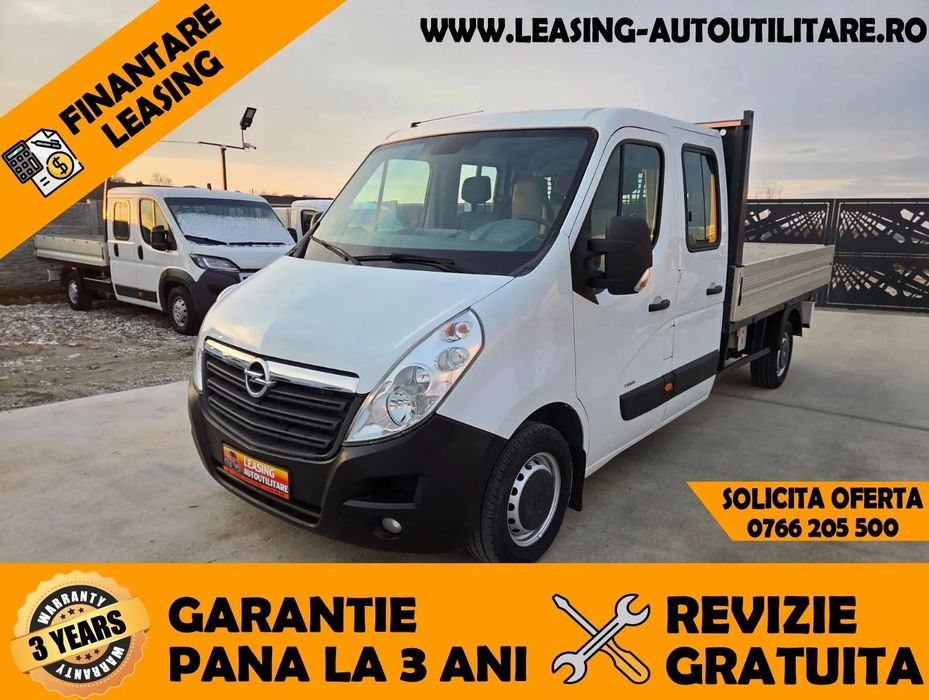 Opel Movano Doka 7Locuri+Bena L=3.20m An 2017/144000km/Leasing/Garantie extinsa pana la 3ani fara limita Km
