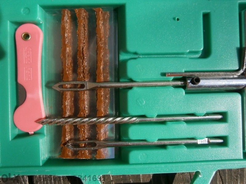 Шило, комплект за лепене на гуми.