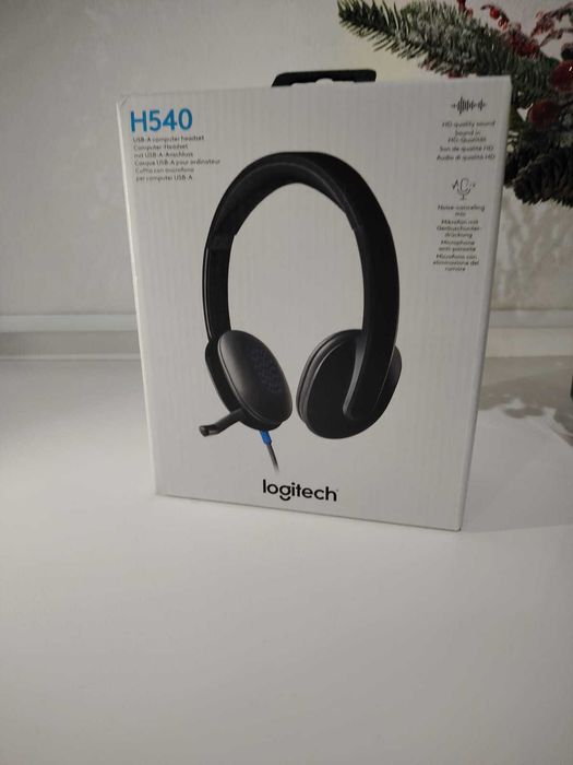 Проводные наушники Logitech H540 черный