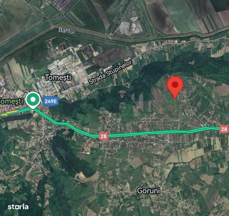 Intravilan - Tomesti - Teren si Cabana din Lemn