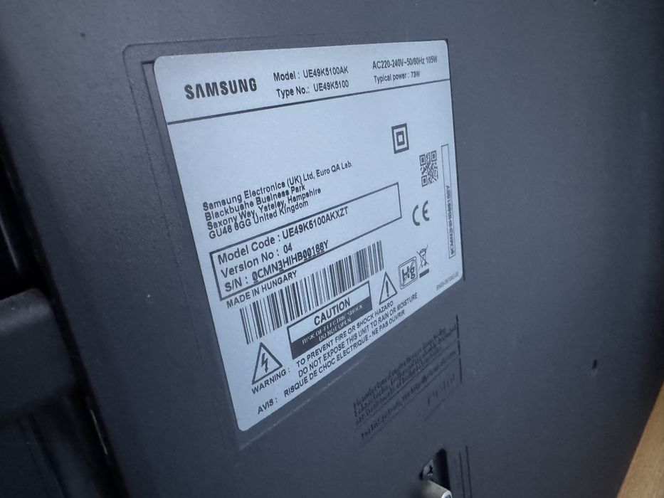Samsung LED TV 49” Full HD – UE49K5100