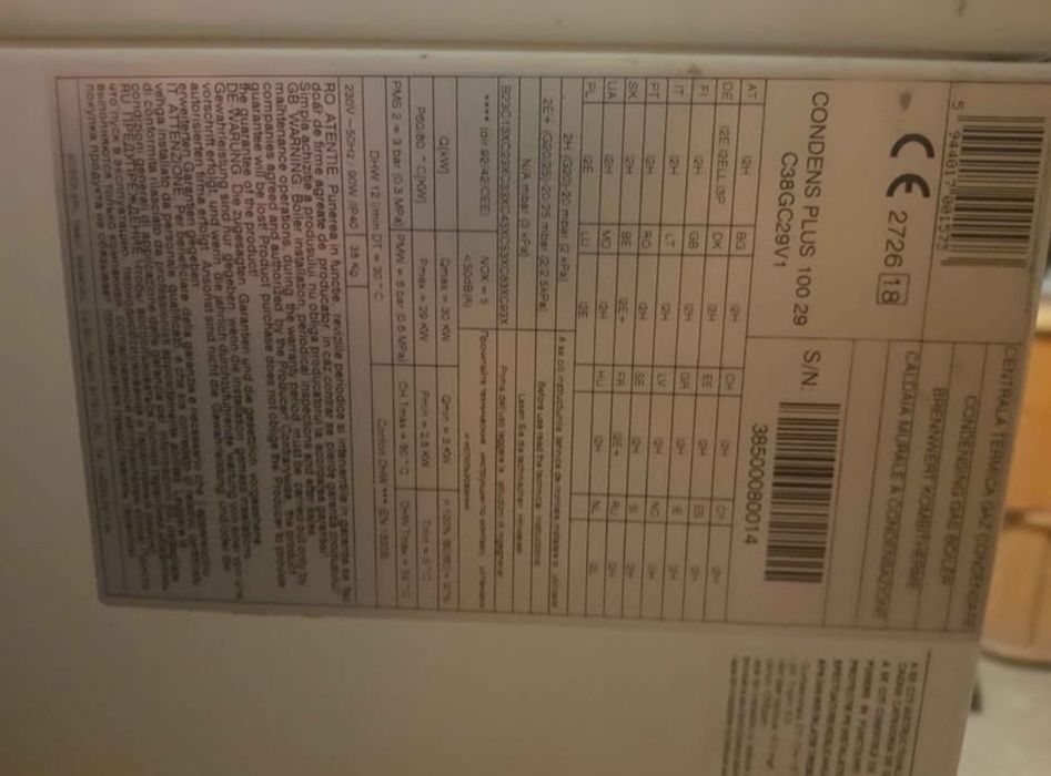 Centrala motan condens plus 100 29kw