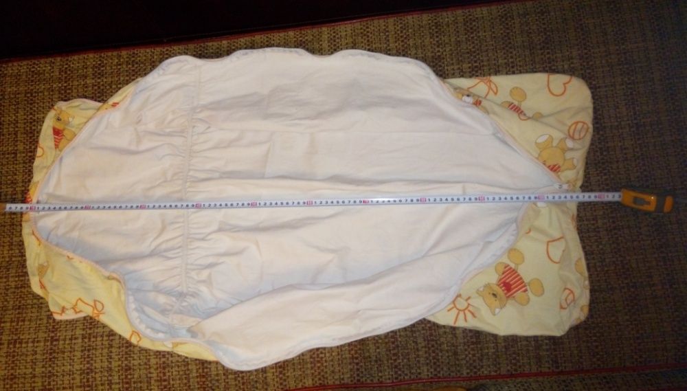 Бебешки спален чувал 100см, детско одеало с цип